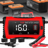 INTELIGENTNÁ NABÍJAČKA AUTO 16A AKUMULÁTORA LiFePO4 LCD 12V 24V