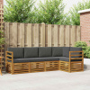 Rohová sofa sada s polštářem 5 pcs Přirozená a Anthracitová 3374792