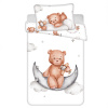 Jerry Fabrics Obliečky do postieľky Macko plane baby Varianta: Posteľná bielizeň Bear plane baby 100x135, 40x60 cm