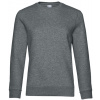 B&C Unisex mikina cez hlavu WW01Q Heather Mid Grey S