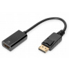 Kábel DisplayPort- HDMI Digitus AK-340415-002-S 20 cm čierny