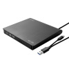 SAVIO AK-59 Externý tenký CD/DVD rekordér R/RW - USB-C/USB-A čierny