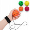 Lopta Diskolopta na šnúrke LEAN Toys, viacfarebná