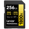 Lexar SDXC Pro 1800x U3 UHS-II R280/W210 (V60) 256GB