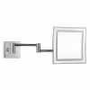 BEMETA Kozmetické zrkadlo 225x225mm, na ramene, hranaté, plastový kryt 116301812