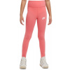 Dievčenské nohavice Nike Kids Sportswear Favorites High-Waist - sea coral/white - Oranžový (XL)