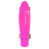 Pennyboard s LED kolieskami, 56 cm PINK/YELLOW