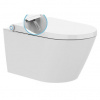 Sapho Veen Clean Závesné WC s integrovaným bidetom, Rimless, biele VE421