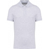 KARIBAN VINTAGE PIQUÉ K241 / Pánska polokošeľa s krátkym rukávom - ash heather XXL