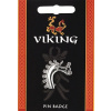Cínový odznak - hlava vikingského draka