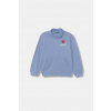 United Colors of Benetton mikina na zips detská bavlnená 3J70G504B.P.Stagionale modrá 82