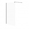 Cersanit Mille - Sprchová stena Walk-In, 120x200 cm, čierna/číre sklo S161-004