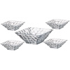 CRYSTALITE BOHEMIA BOHEMIA MARBLE SADA MISIEK 1+4 KS