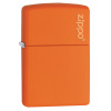 Zippo Orange Matte Logo 26103