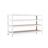 Policový regál Trestles RH 900x1200x500, nosnosť 1400 kg, 4 police Farba: pozink, Typ police: drevená MDF 5,4 mm