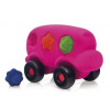 RUBBABU Autobus s tvarmi - ružová