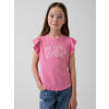 GAP Detské tričko s logom Ružová XL Ružová Ružová