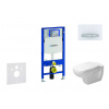 Geberit Duofix Modul na závesné WC s tlačidlom Sigma50, alpská biela + Duravit D-Code - WC a doska, Rimless, SoftClose 111.300.00.5 NH8