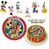 DIGITÁLNA TLAČ Jedlý obrázok na tortu Myšiak Mickey MINNIE + POSTAVY TEXT 73
