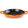 Le Creuset -Vysoká okrúhla liatinová grilovacia panvica -oranžová