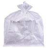 Vak BigBag TSF2, 68x35x46 cm, PP, 2 uši, biely, vrece šnúrovacie, rovné dno, max. 100 kg, záhradný