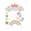 CUKROVÁ TLAČ Opłatek na Tort Cukrová hmota Jednorožec Unicorn Sada