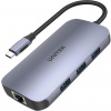 Unitek D1071A Hub N9+ USB-C HDMI, PD 100W, czytnik kart