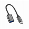 Yesido OTG Adaptér GS01 Type-C Samec - USB Samica, 10cm, ČIERNY