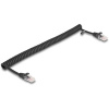 Delock 87992 RJ45 sieťové káble, prepojovacie káble CAT 5e 1.00 m čierna 1 ks; 87992