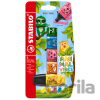Zvýrazňovač - STABILO BOSS MINI Animal Vibes - 5 ks sada - neonové farby - STABILO