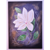 Biely kvet 50 x 70 cm - ručne maľovaný obraz