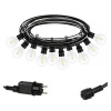 Reťaz svietiaca LED WW 10ks 5m 24V IP44 ML15613