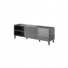 Cama Meble Tv stolík ABETO 150, grafit mat/grafit lesk