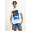 Bavlnené tričko Karl Lagerfeld Jeans pánske, biela farba, s potlačou, A2M17036 XL