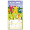 NOTIQUE Nástenný kalendár Rodinný plánovací XXL 2027, 33 x 64 cm