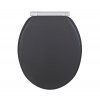 Wenko | WENKO 25218100-WC sedadlo MORRA 35x42 cm antracit/strieborné | WE0716