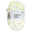 Rico design háčkovacia bambulková priadza POMPON Print žlto-biela - 1 ks