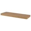 Autronic P-001 DUB - Polička nástenná 60 cm, MDF, 3D dekor prírodný dub, balené v ochrannej fólii