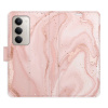 Flip pouzdro iSaprio - Xiaomi Redmi 15 - RoseGold Marble s kapsičkami na karty (Flipové knížkové pouzdro, obal, kryt iSaprio s přihrádkami na karty a motivem)