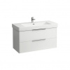 Laufen Základná skrinka pod umývadlo 101 cm, 2 zásuvky, biela lesklá H4024521102611