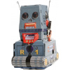 Replika historickej hračky Blechfabrik - Robot R-1 9 cm uni
