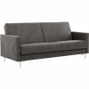 MEBLINE Pohovka SELVA B manila dark grey chróm