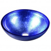 Sapho Murano Blu Sklenené umývadlo 40x14 cm, modré AL5318-65