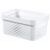 CURVER Úložný box INFINITY DOTS 4,5l recyklovaný plast | biela
