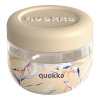 Quokka Plastová nádoba na jedlo Bubble Vintage Floral 500 ml 11x10 krémová