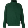 Fruit of the Loom Mikina Premium Zip Neck Sweat s 1/4 zipem COT-16203254001 S Zelená lahvově