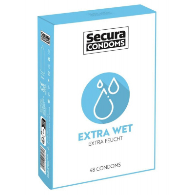 Secura kondómy Extra Wet 48 ks