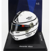 Spark-model helma Bell F1 Casco Helma Williams fw45 Team Williams Racing N 23 British Gp 2023 Alexander Albon 1:5 White Black