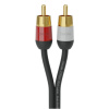 KORDZ PRO3 Twin RCA Cable, 1,5 m Black