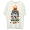 Tričko Disney - The Nightmare Before Christmas Orange Flames Pumpkin King Prírodná XXL